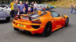 North East Supercars & Coffee at Car Barn! *PORSCHE 918 SPYDER TURNED UP*